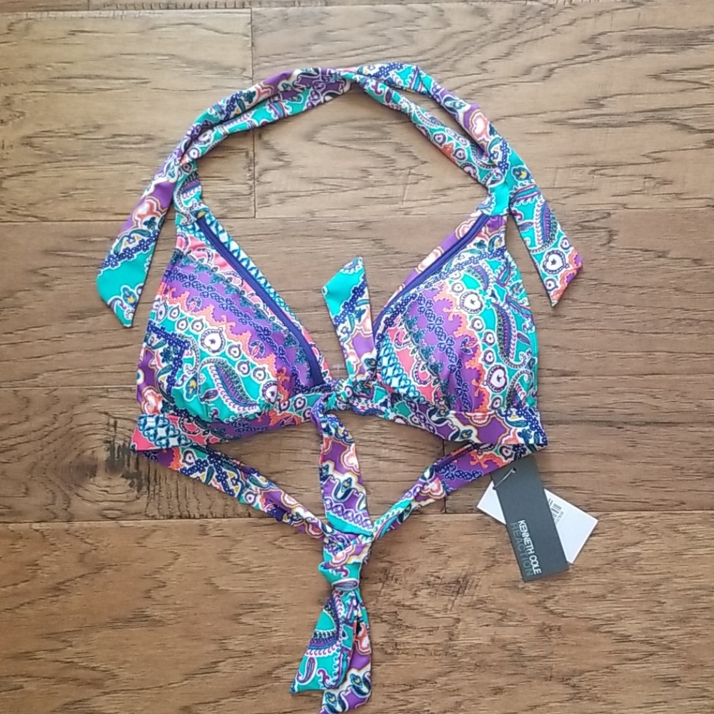 Kenneth Cole halter bikini top small